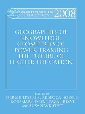 cover image of World Yearbook of Education 2008